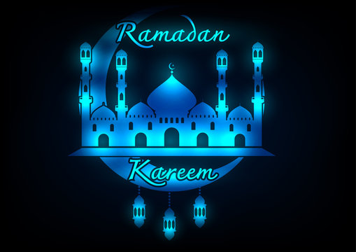 Abtract Ramadan Kareem greeting background.