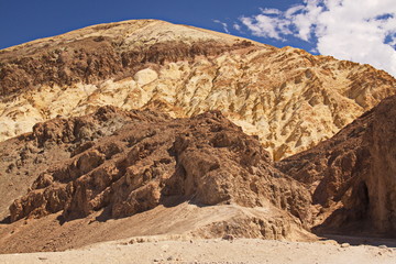 Landscape on Artists Drive in Death Valley in California in the USA

