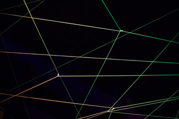 Abstract background with laser light
