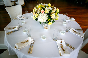 Beautiful wedding accessories, decor, flowers