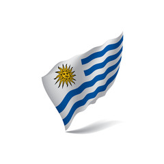 Uruguay flag, vector illustration