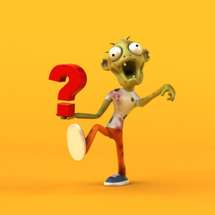 Fun zombie - 3D Illustration