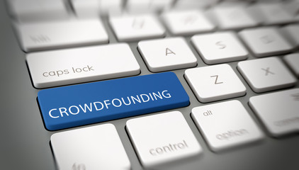 Online Crowdfunding concept