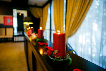 Beautiful wedding accessories, decor, flowers