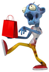 Fun zombie - 3D Illustration