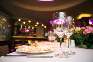 Beautiful wedding accessories, decor, flowers