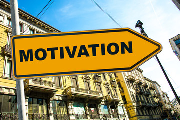 Obraz premium Schild 285 - Motivation
