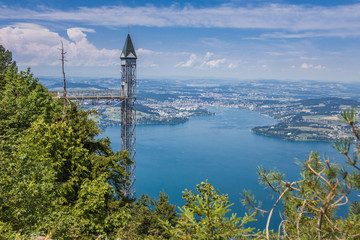 Hammetschwand lift, Bürgenstock, Lucerne, Nidwalden, Lake Lucerne Hammetschwand lift, Bürgenstock, Luzern, Nidwalden, Vierwaldstättersee