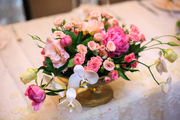 Beautiful wedding accessories, decor, flowers