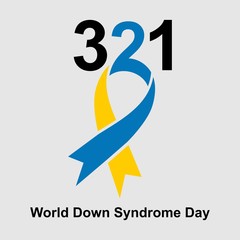 world down syndrome day. logo. poster. sticker