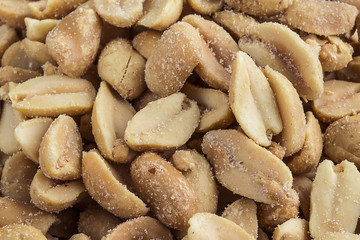 Peanuts nuts with salt