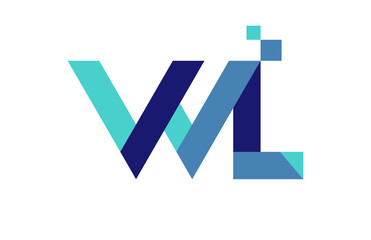 WL Digital Ribbon Letter Logo