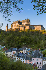 Vianden castle in Luxembourg