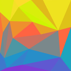 low poly bright summer colors background vector design