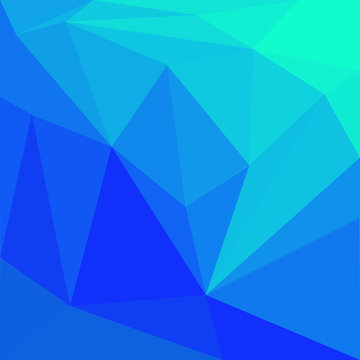 blue low poly background vector design