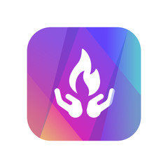 Multi-Color App Button