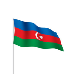 Azerbaijan flag, vector illustration