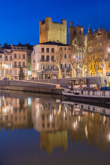 Canal de la Robine in Narbonne, France