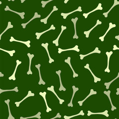 Bones Seamless Pattern Isolated