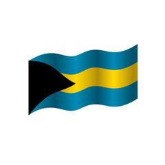 Bahamas flag, vector illustration