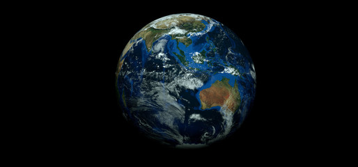 Extremely detailed and realistic high resolution 3D illustration of a hurricane. Shot from space. Elements of this image have been furnished by Nasa.