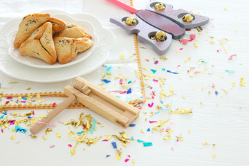Fototapeta na wymiar Purim celebration concept (jewish carnival holiday).