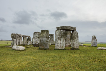 Naklejka premium Stonehenge, prehistoric monument in Wiltshire, England