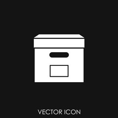 Box icon vector