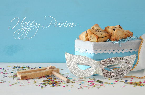 Purim celebration concept (jewish carnival holiday).