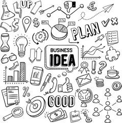 Business Idea doodles