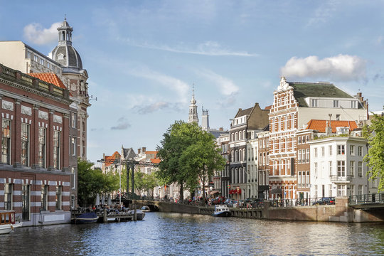 Canal And Old Buildings From Amsterdam, Netherlands