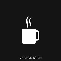 Coffee cup vector icon