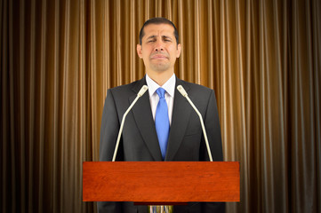 Unhappy business man