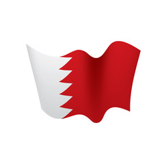 Obraz premium Bahrain flag, vector illustration