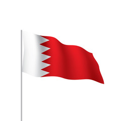 Bahrain flag, vector illustration