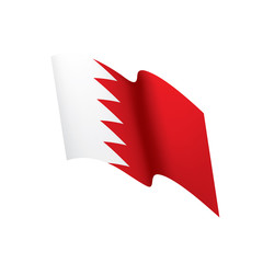 Bahrain flag, vector illustration