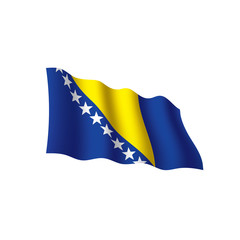 Bosnia and Herzegovina flag, vector illustration