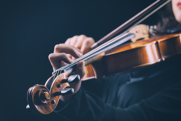 Musician playing violin