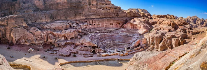 Photo sur Plexiglas Théâtre Amphithéâtre de la cité perdue de Petra