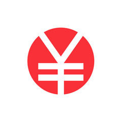 Japanese yen symbol. Vector illustration