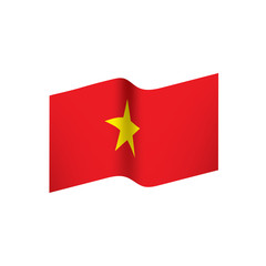 Vietnam flag, vector illustration