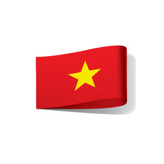 Vietnam flag, vector illustration