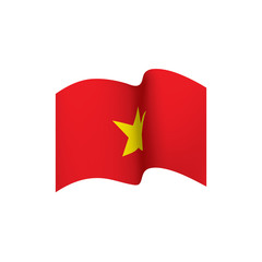Vietnam flag, vector illustration