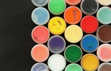 Set of color paints