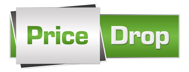 Price Drop Green Grey Horizontal 