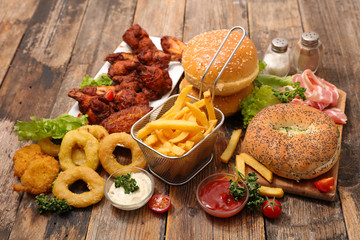 assorted american food