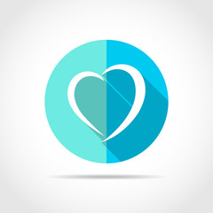 Heart icon. Vector illustration.