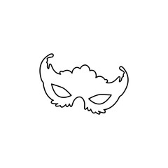 Carnival Mask icon in outline style.