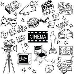 Cinema and Movie doodles.
