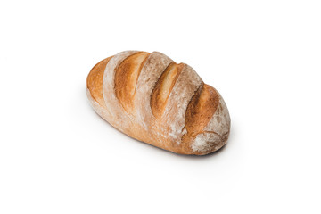 bread on a white background